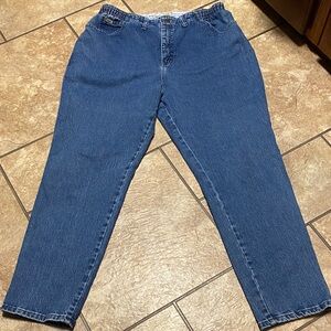 Lee Women's Straight Leg 18W Blue Jeans